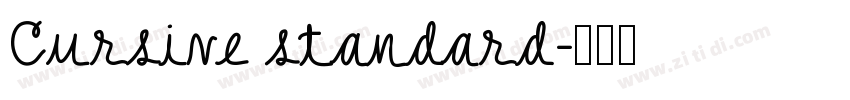 Cursive standard字体转换